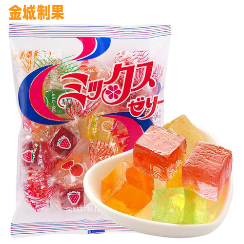 日本寒天金城什锦水果软糖果汁滨