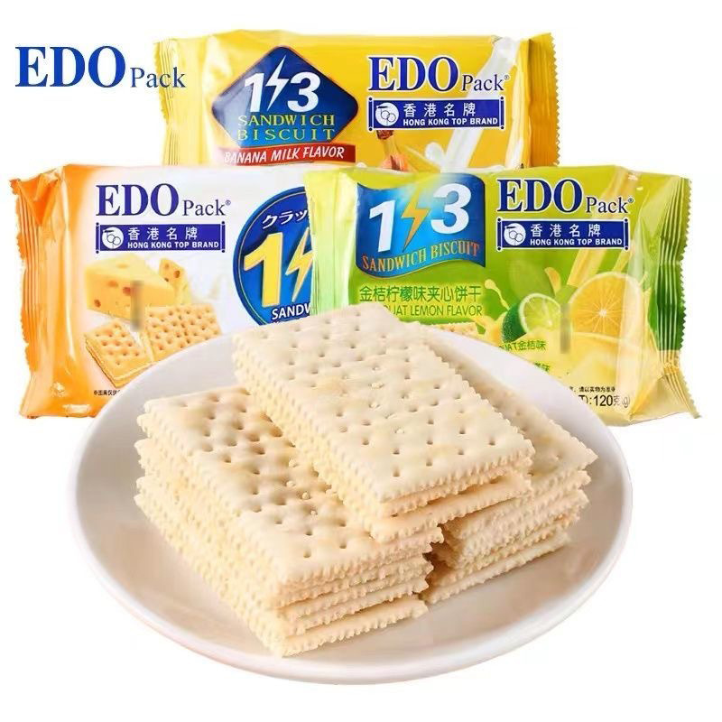 香港edopack3夹心饼干休闲早餐苏