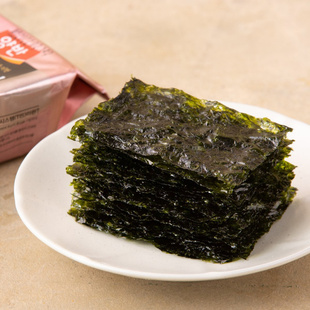 韩国进口 九日迷你海苔儿童即食原味小包装休闲零食怀旧食品