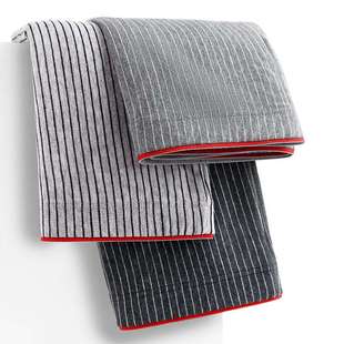 男士纯棉内裤色织条纹高弹力男款平角裤头青年宽松四角裤衩底裤