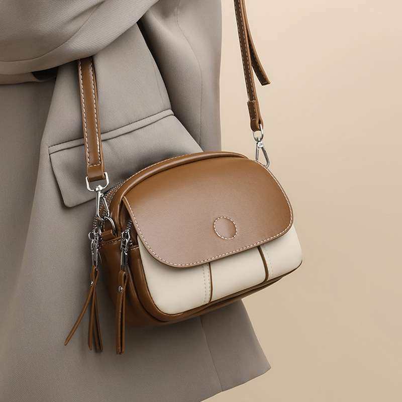 斜跨小包包女包2024春季新款流行单肩包女士实用单肩包质感小圆包