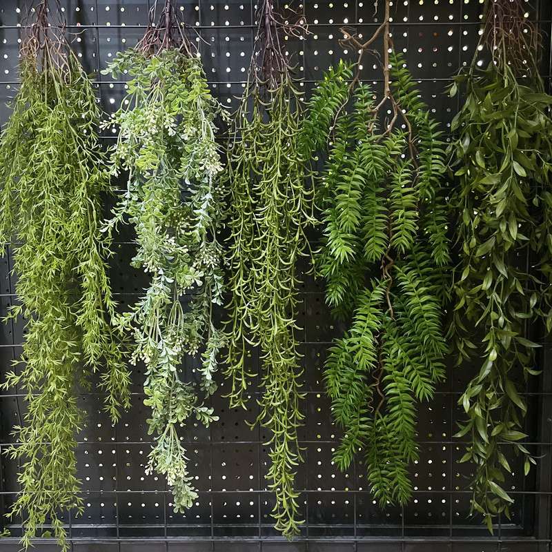 植物塑料挂藤菠草南洋杉壁挂绿植藤蔓商场户外餐厅装饰垂挂藤