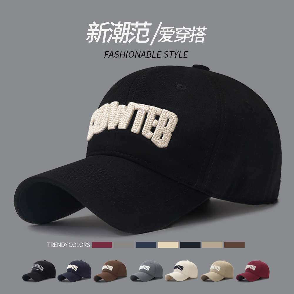 韩版新款百搭大头围棒球帽女软顶加大加深宽帽檐鸭舌帽显脸小帽子