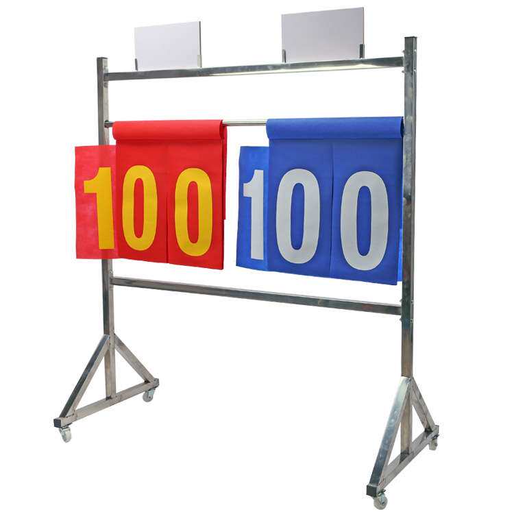 乃力不锈钢记分架落地式乒乓球篮球比赛专用翻分牌排球移动计分器