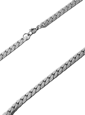 钛钢项链男士潮锁骨链女毛衣链