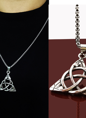 钛钢项链潮男士毛衣链女胸链配饰