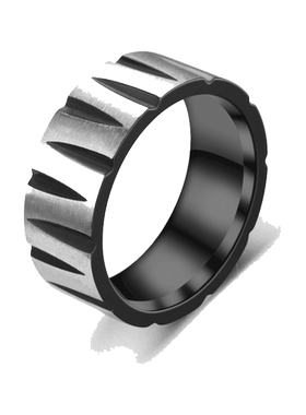 小众戒指男士潮不掉色自律食指环女简约个性单身戒情侣对戒小尾戒