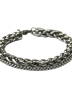 钛钢手链男士潮ins2024新款潮
