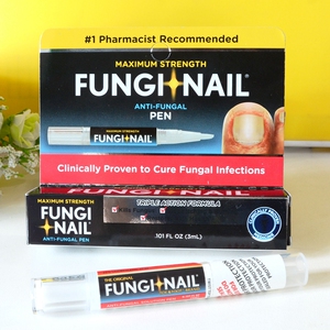 美国Fungi nail加强型灰黑白黄发空增厚光亮修复涂抹笔指甲护理液