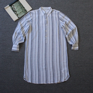 乐福佬仁齐下副线 砖贵撤货 女装 棉麻长袖连衣裙we shi today 46