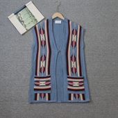 齐下副线 41we 撤柜 图腾一粒扣针织开衫 shitoday 女装 乐福佬仁