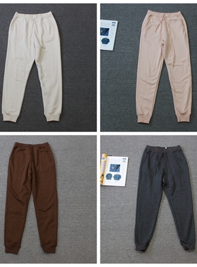 保暖舒适 女装 纺羊羔绒 松紧腰束脚卫裤休闲裤we shi today F50