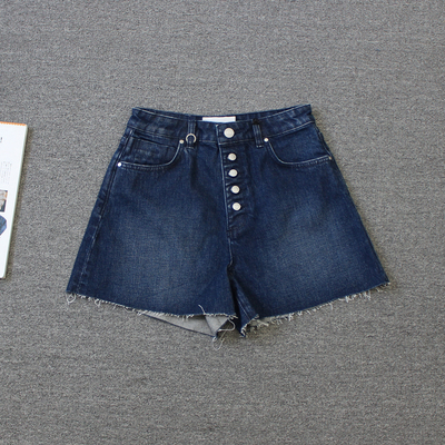 澳洲牛仔女装 洗水毛边牛仔短裤we shi today
