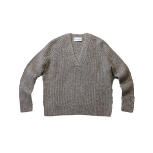 女装 V领宽松耗牛绒羊毛衫we shi today F15后