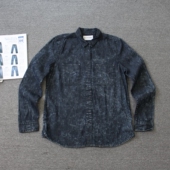 洗水翻领长袖 衬衫 水客女装 shi today