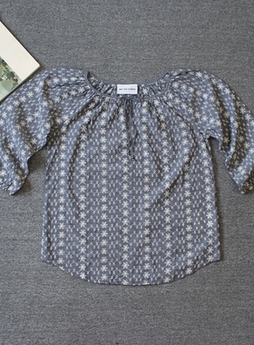 乐福佬仁 齐下副线 撤柜 女装 小花镂空 上衣 D14 we shitoday