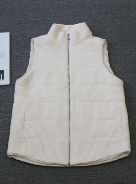 米国成衣品拍女装 IDEAL拉链 羊绒夹棉马甲 瑕疵we shi today84