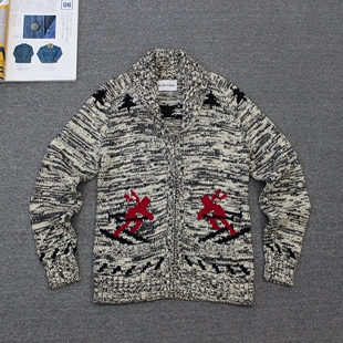 shi 乐福佬仁女装 today 瑕疵we 翻领针织外套 滑雪 人