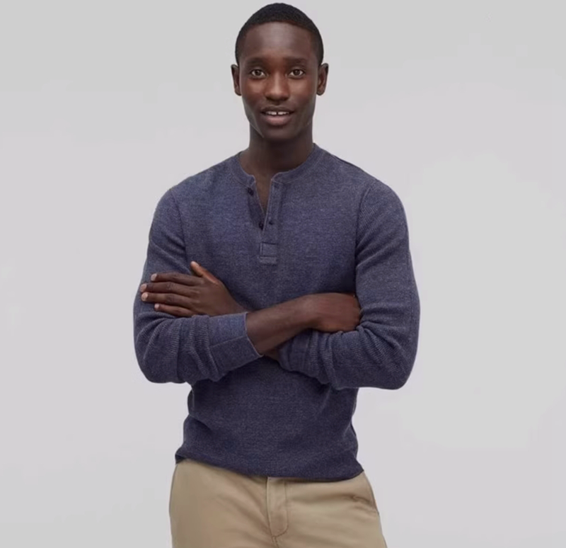 姐酷的搞段复古系列男装长袖T恤