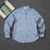 齐下副线 衬衫 撤柜 乐福佬仁 女装 腰果花长袖 43we shitoday