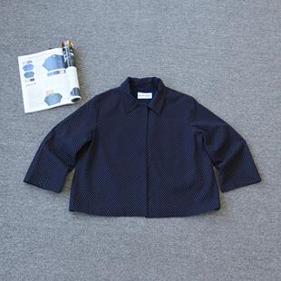 羊毛四家女装 波点翻领夹克外套we shi today 17