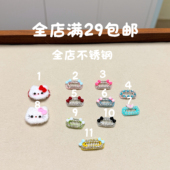 不锈钢宠物bb夹碎发夹满钻小蝴蝶结KT头饰发卡小狗饰品约克夏比熊