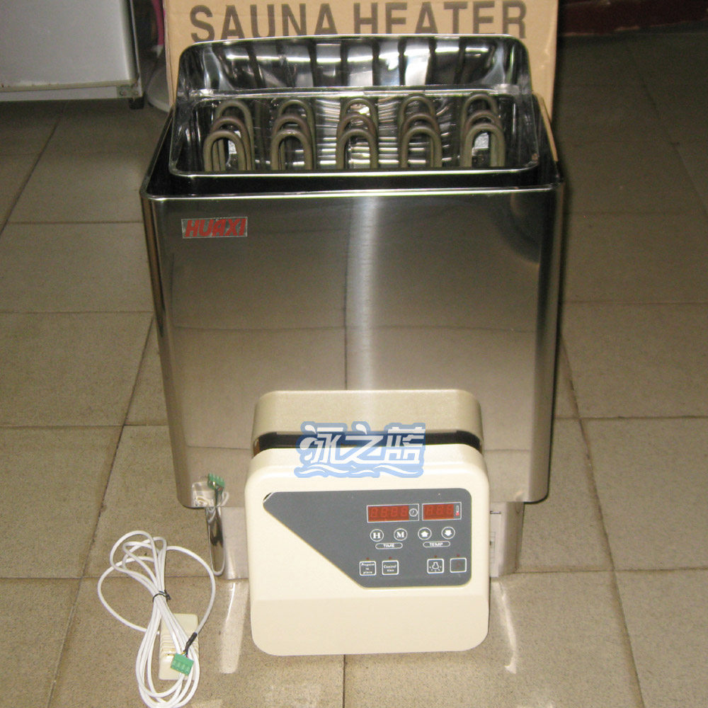 huaxi国产桑拿炉外控汗蒸炉 sca不锈钢干蒸炉3 4.5 6 8 9kw加热炉
