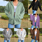 women jacket fleeces casual autumn ladies tops sport coat
