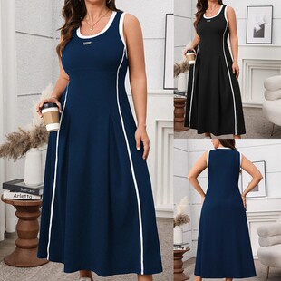 Summer long 4XL大码 背心连衣裙 vest dress size plus skirt