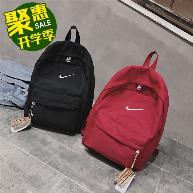 书包女ins超火防水帆布简约双肩包女韩版学院风初高中学生包旅行
