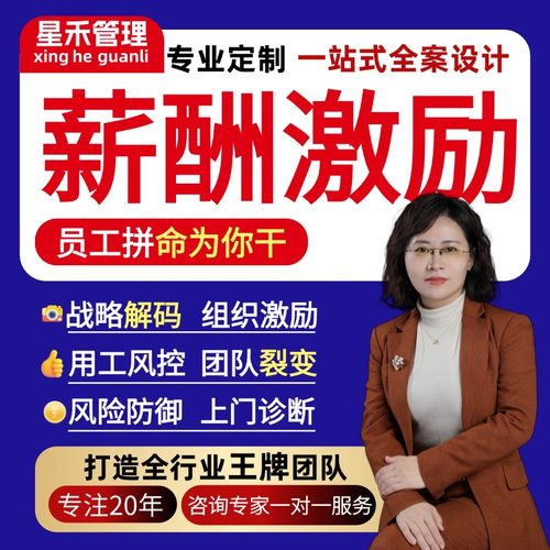 薪酬与绩效管理方案考核体系设计公司全制度企业战略kpi激励咨询