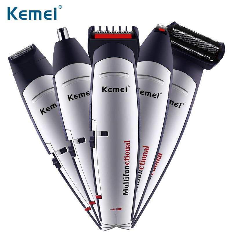 kemei KM-560五合一理容器套装理发剃须修鬓鼻毛剃毛器多功能