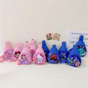 新款儿童胸包卡通可爱宝宝外出游玩斜挎包男孩帅气3D硬壳腰包跨境