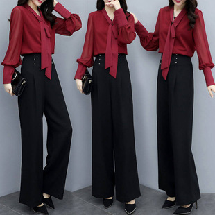 2026 women clothes2026新款套装阔腿裤休闲套装女新款时尚韩版宽