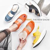 厚底鱼嘴摇摇鞋 女韩版 休闲松糕沙滩鞋 wish亚马逊速卖通爆款 女凉鞋