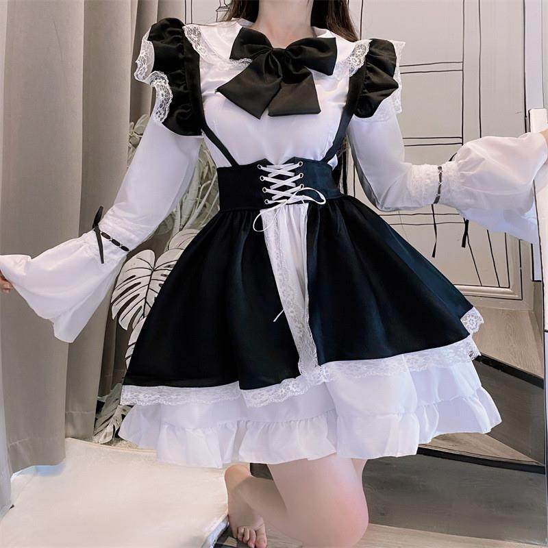 黑白粉女仆装cos可爱女佣女装大佬lolita连衣裙洛丽塔cosplay服装,模玩/动漫/周边/娃圈三坑/桌游,Cosplay女装/cos女装,淘宝优惠券,粉丝福利购,淘宝优惠卷