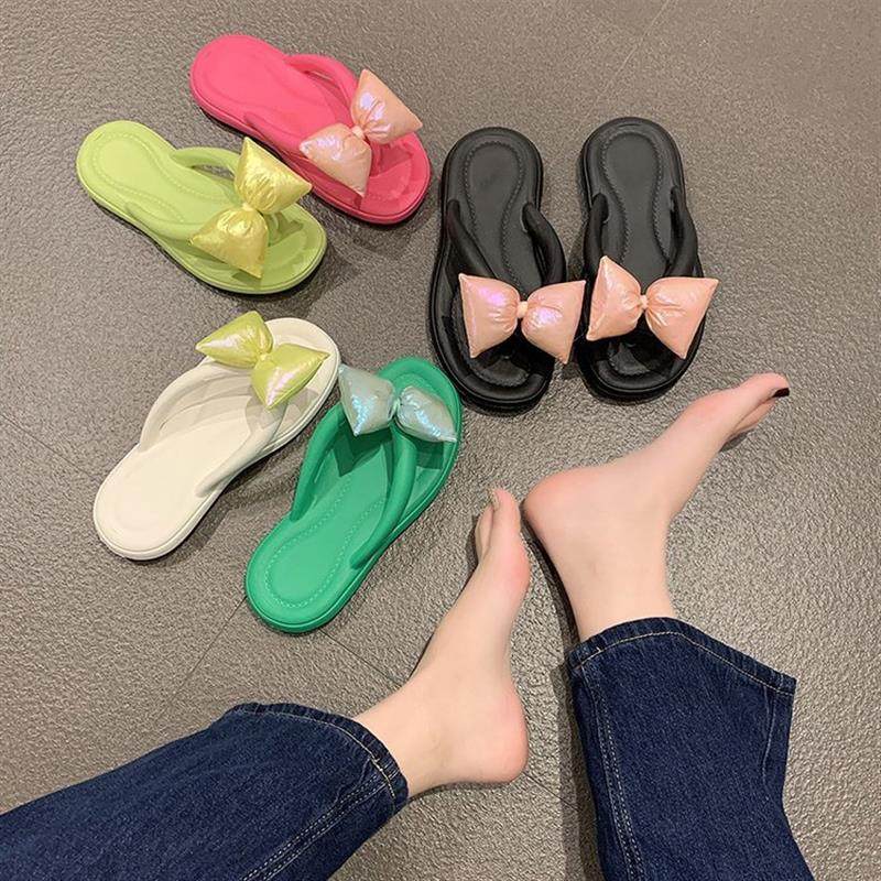 时尚休闲蝴蝶结人字拖鞋女夏季外穿2023年新款平底海边沙滩凉拖鞋,女鞋,一字拖,淘宝优惠券,粉丝福利购,淘宝优惠卷