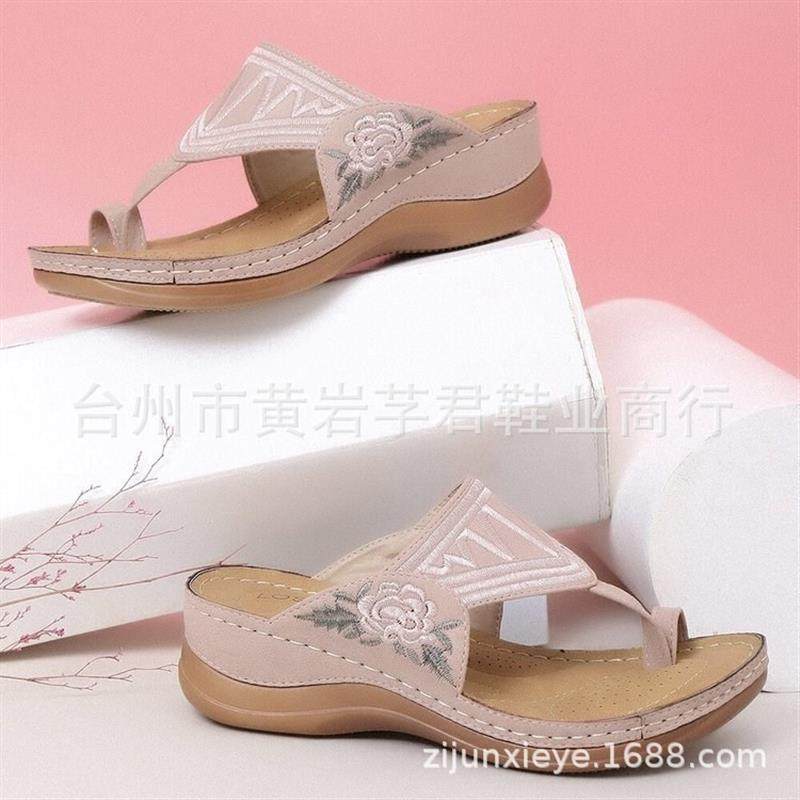 欧洲站2021夏新款大码女鞋时尚水钻平底凉拖夹趾外穿人字拖凉鞋女,女鞋,一字拖,淘宝优惠券,粉丝福利购,淘宝优惠卷