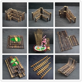 饰品 拼盘装 刺身摆盘装 饰竹丝竹排篱笆日料店烤肉摆盘菜品盘饰日式