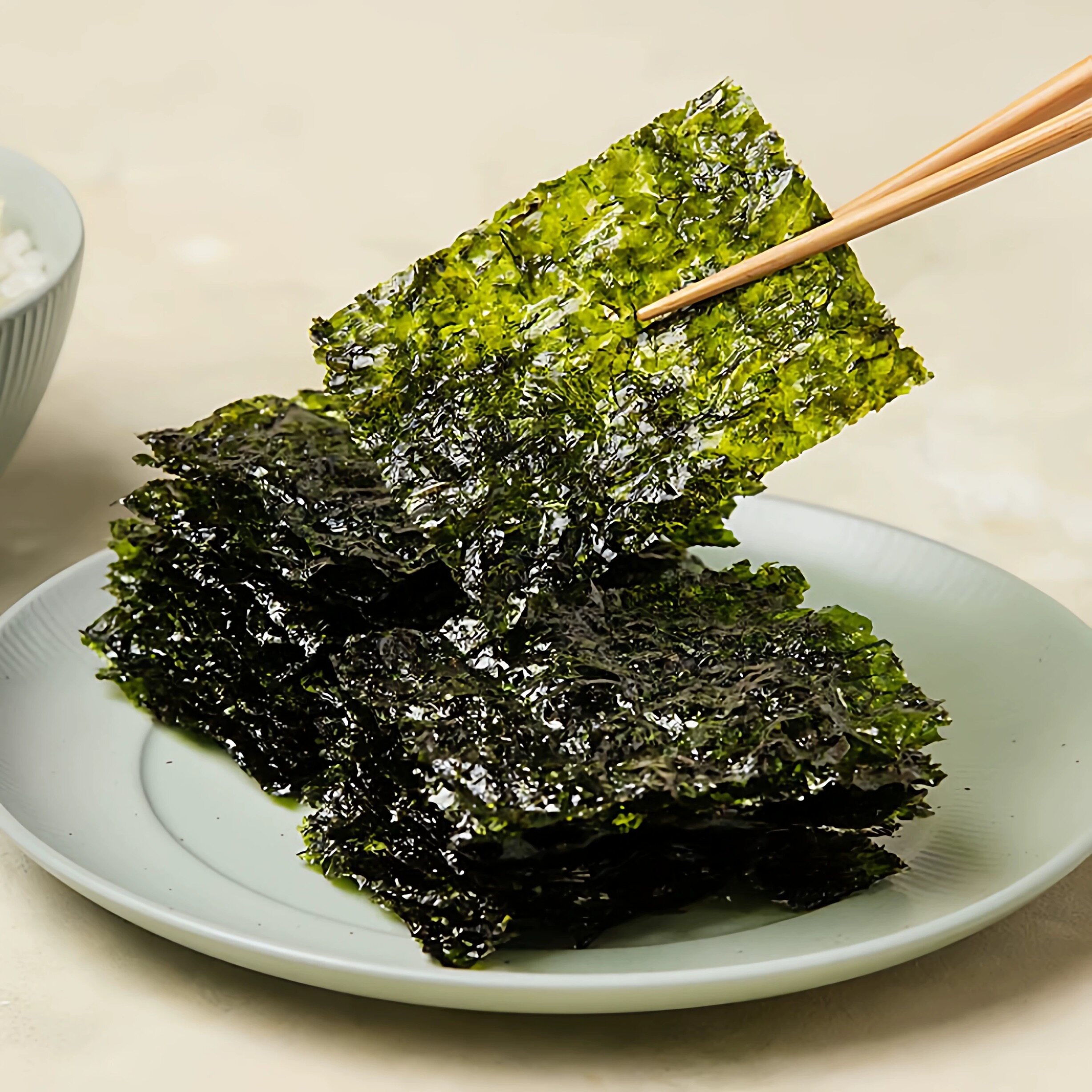 韩国进口清净园橄榄油海苔片儿童海苔零食寿司紫菜包饭饭团零食