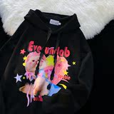 美式情侣装卫衣男女秋季上衣2025新款宽松连帽潮牌外套WY293-P78，男装卫衣，四季星座1015