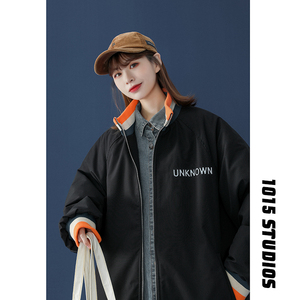 设计感小众棒球服宽松oversize加厚男女夹克1015-JK100-P95控118图片