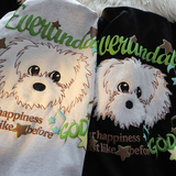 （重工艺）设计感小狗植绒刺绣宽松情侣短袖T恤1015-T468-P55，男装T恤，四季星座1015