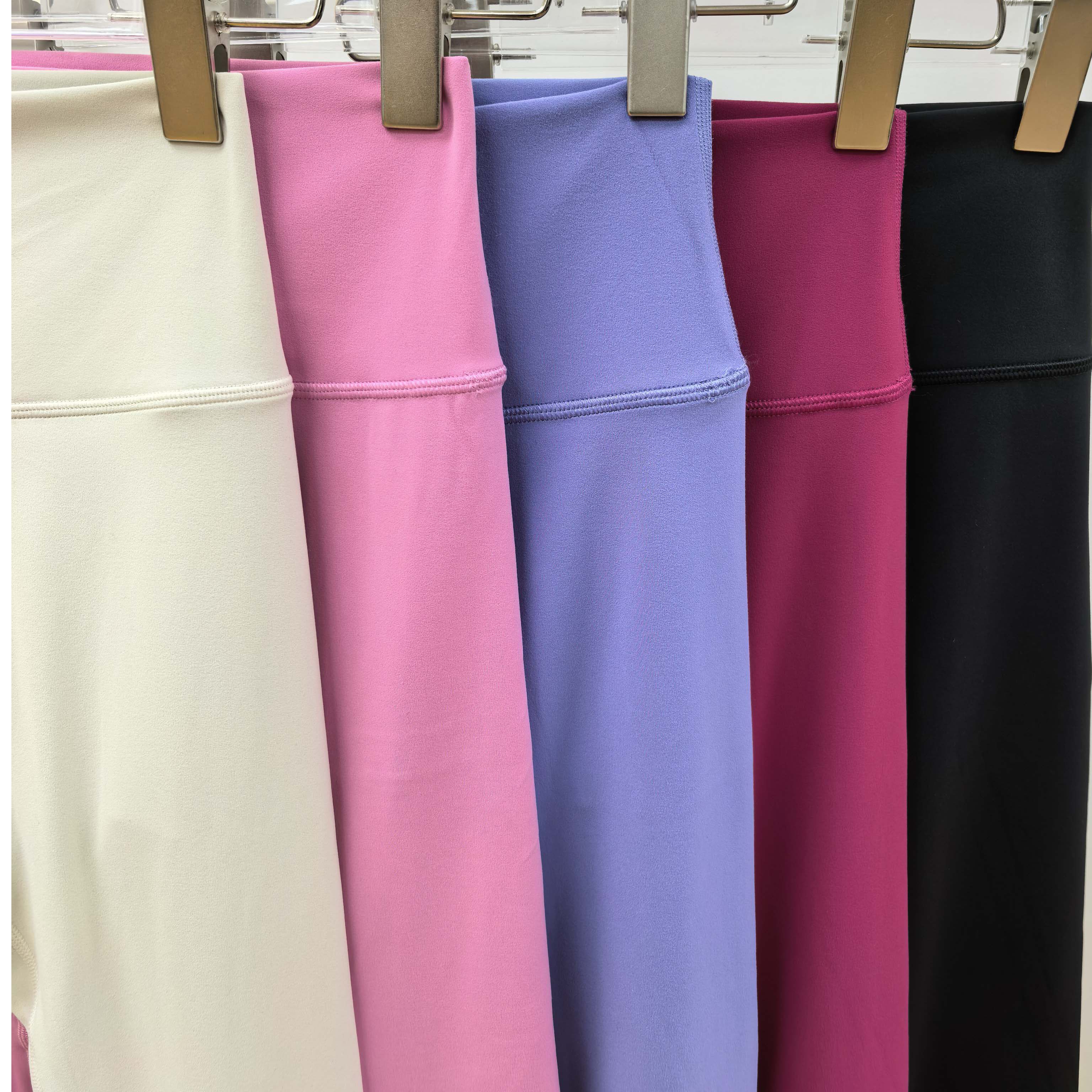 裸感健身裤女普拉提训练瑜伽紧身长裤高腰提臀显瘦休闲九分裤外穿