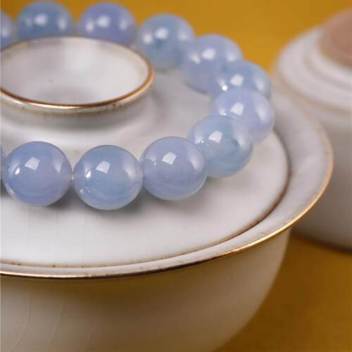 ecouter紫罗兰翡翠手串13mm