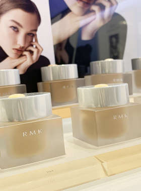RMK专柜水凝光采粉霜EX30g日本光泽粉底控油保湿持妆矮方瓶