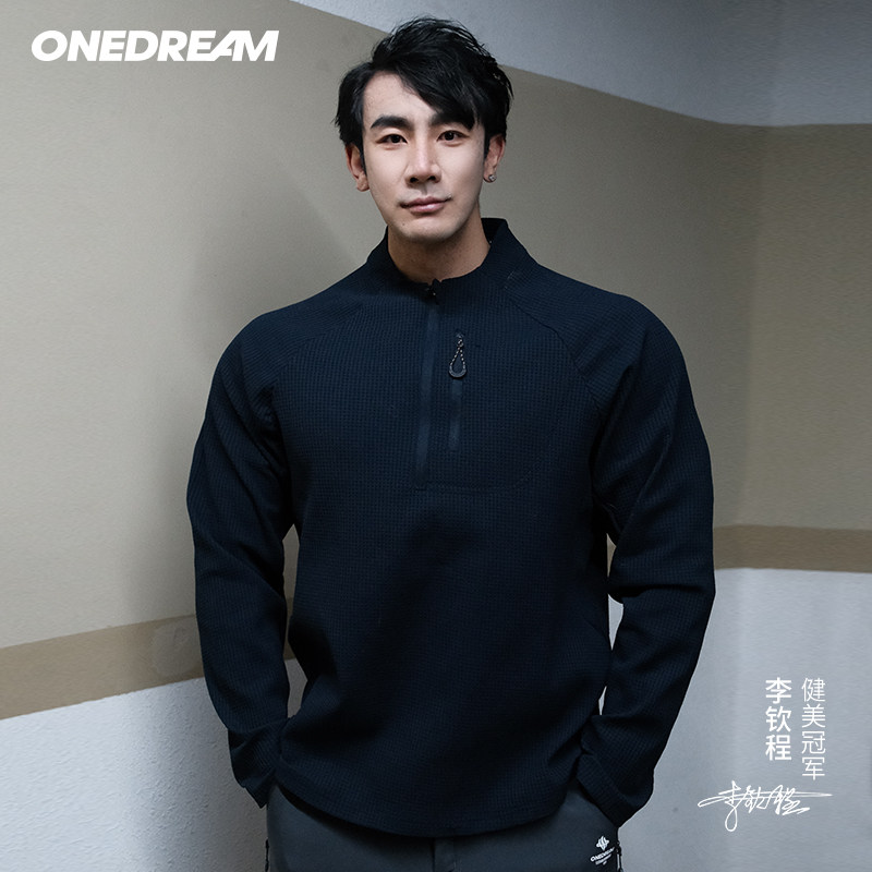 ONEDREAM 万杰隆长袖休闲卫衣宽松立领运动男士上衣
