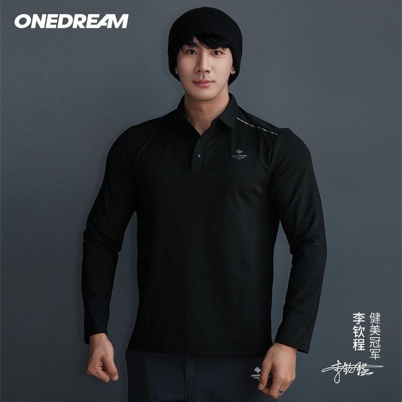 ONEDREAM 万杰隆长袖百搭款户外休闲POLO衫修身显瘦休闲风男装