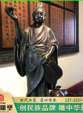 铸铜玻璃钢古代帝王雕像定制厂家