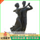 玻璃钢仿铜人物雕塑商业步行街铸铜舞蹈家雕塑跳舞情侣雕塑定制做